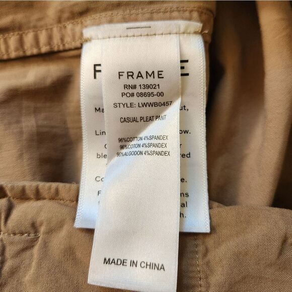 Frame Casual Pleated Cargo Pants Size 4 - Picture 7 of 8